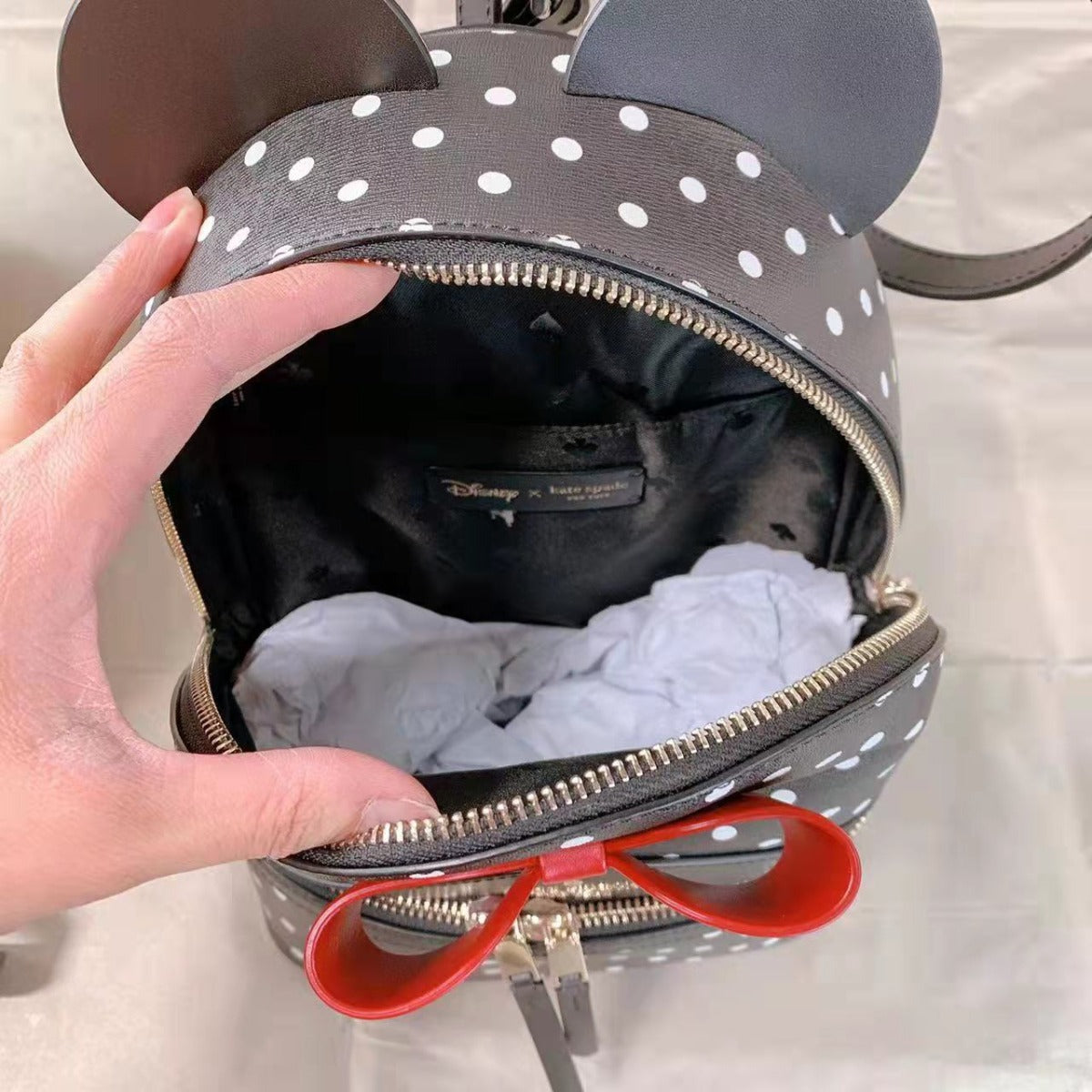 Kate Spade K7325 disney x kate spade new york minnie dome backpack in black multi Kate Spade K7325 disney x kate spade new york minnie dome backpack in black multi